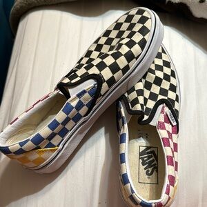 For Sale: Women’s Vans Classic Slip-On Checkerboard Sneakers - Size woman's 8